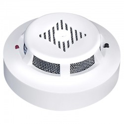 Detector de fum Orno, 360°, pentru tavan, cu baterie, alb